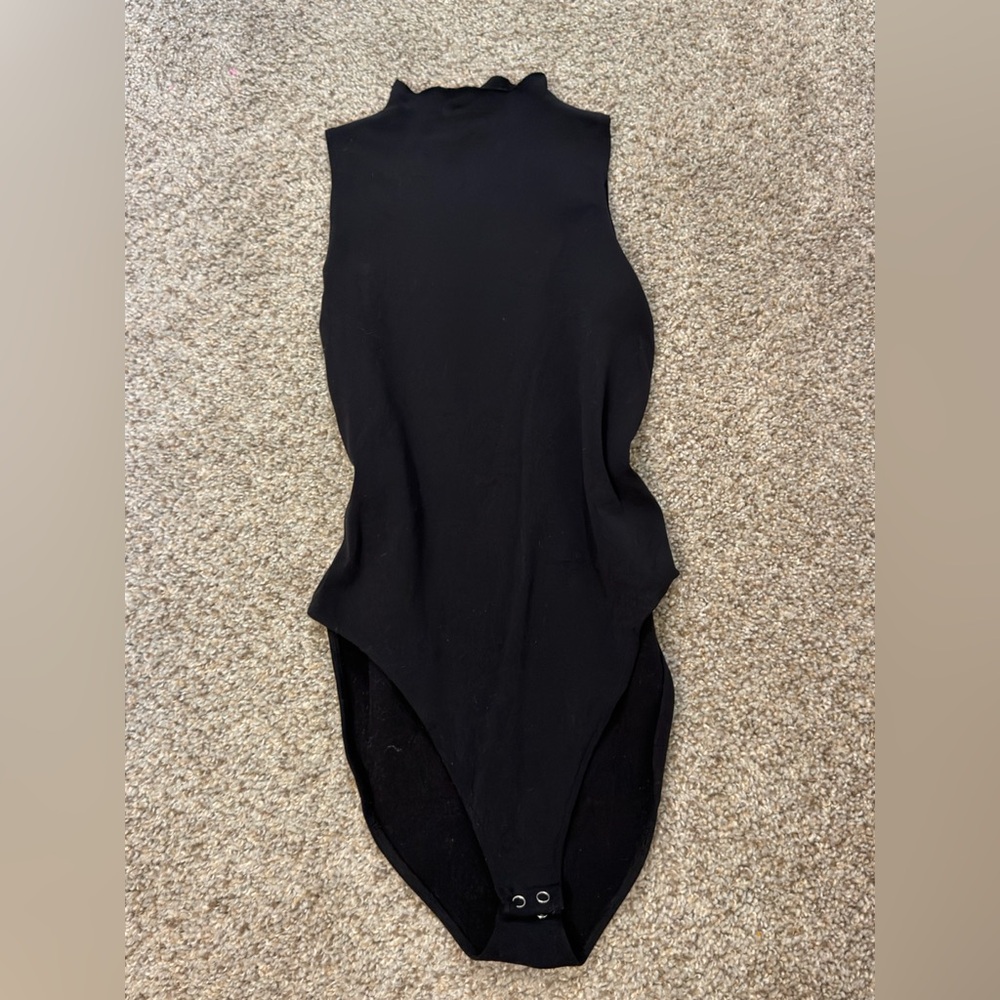 Aerie Black Sleeveless Bodysuit